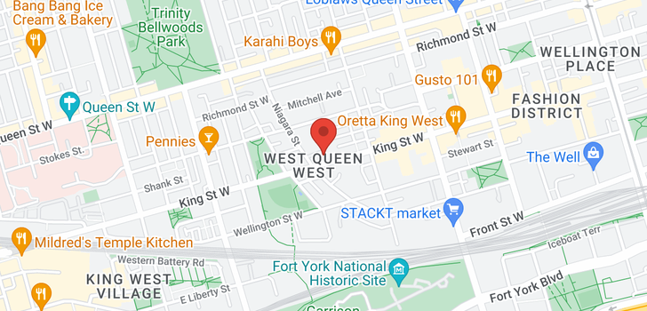 map of #816 -800 KING ST W